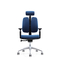 Cadeira ergonômica moderna de corte azul da base de nylon da espuma com cabeceira